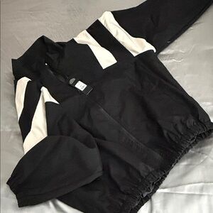 Black and White Quarter-Zip Jacket